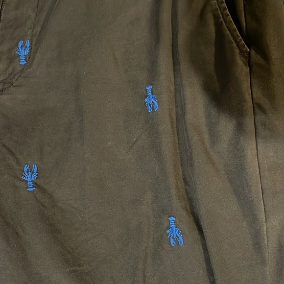 Men’s shorts Navy blue with lobsters - Picture 2 of 3